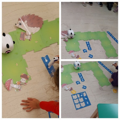 Οδήγησε το pandabot στο σκαντζοχοιράκι